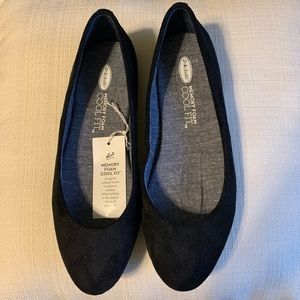 NWT Dr. Scholls Memory Foam Cool Fit Suede Flats